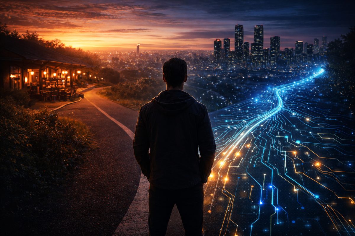 Origin Story - Crossroads between traditional business and digital future