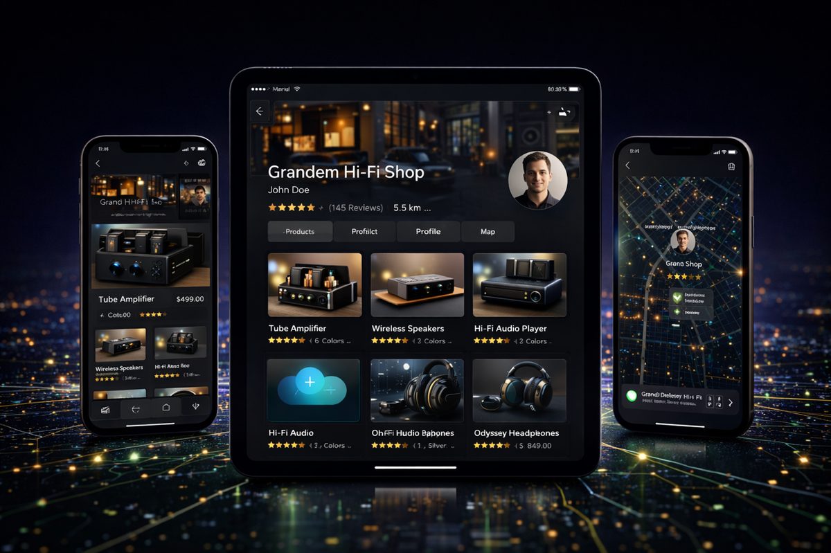 Seller Profile Interface - Complete microsite for each seller