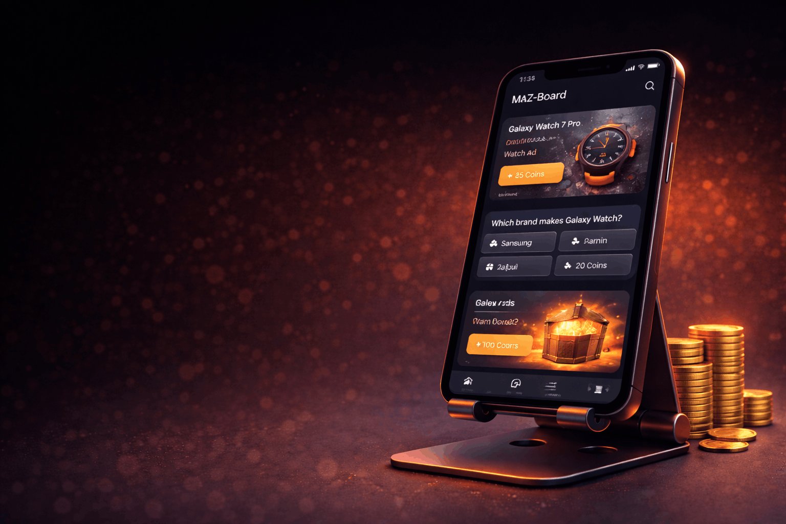 MAZ-Board - Gamified Advertising Platform with coin rewards